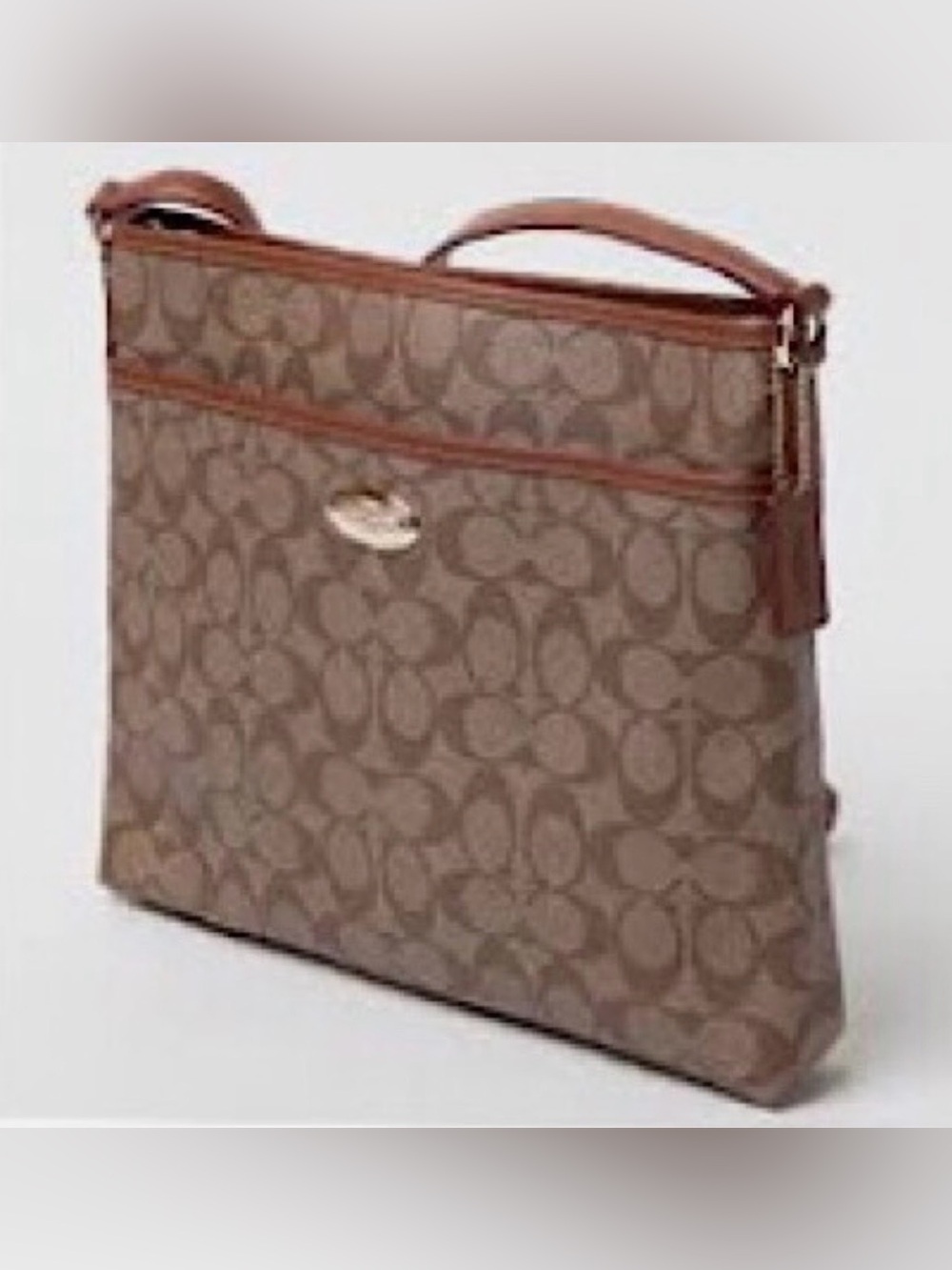 Coach Signature File Crossbody Bag - Picture 2 of 4